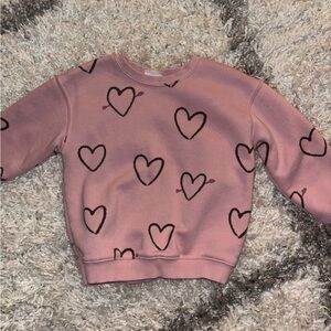 Zara Pink Heart Sweater for Kids